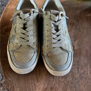Vintage Havana Glittery Gold Sneakers